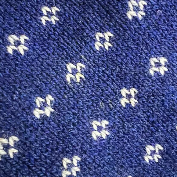 Vintage LL Bean Nordic Fair Isle Pattern Ski Holiday Sweater Christmas Knit USA - Picture 8 of 10